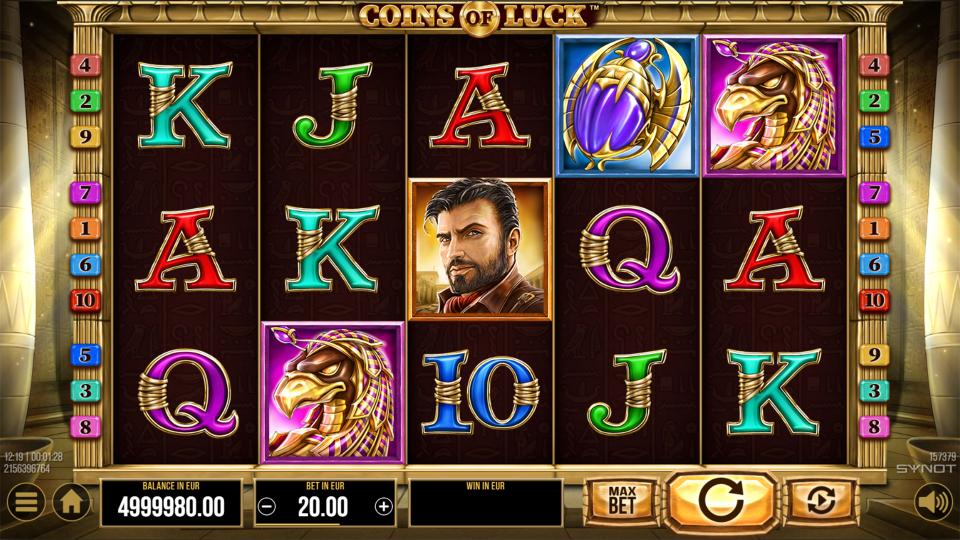 Coins of Luck reels base game