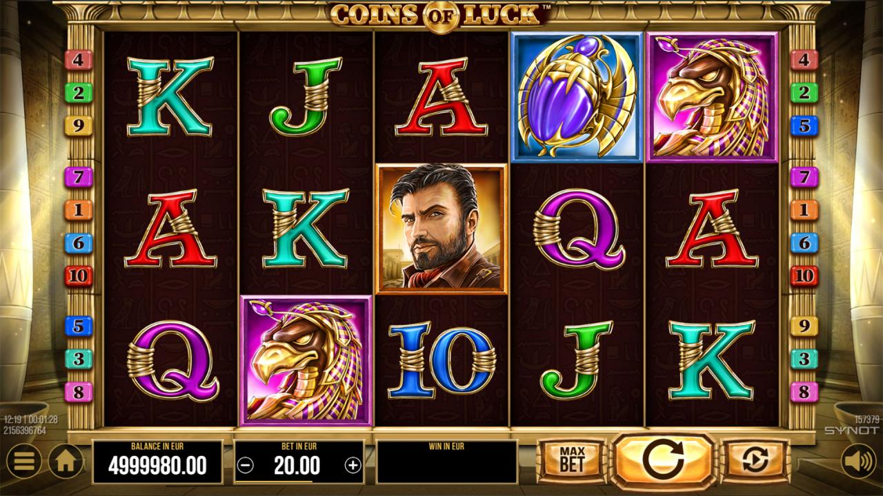 Coins of Luck reels base game