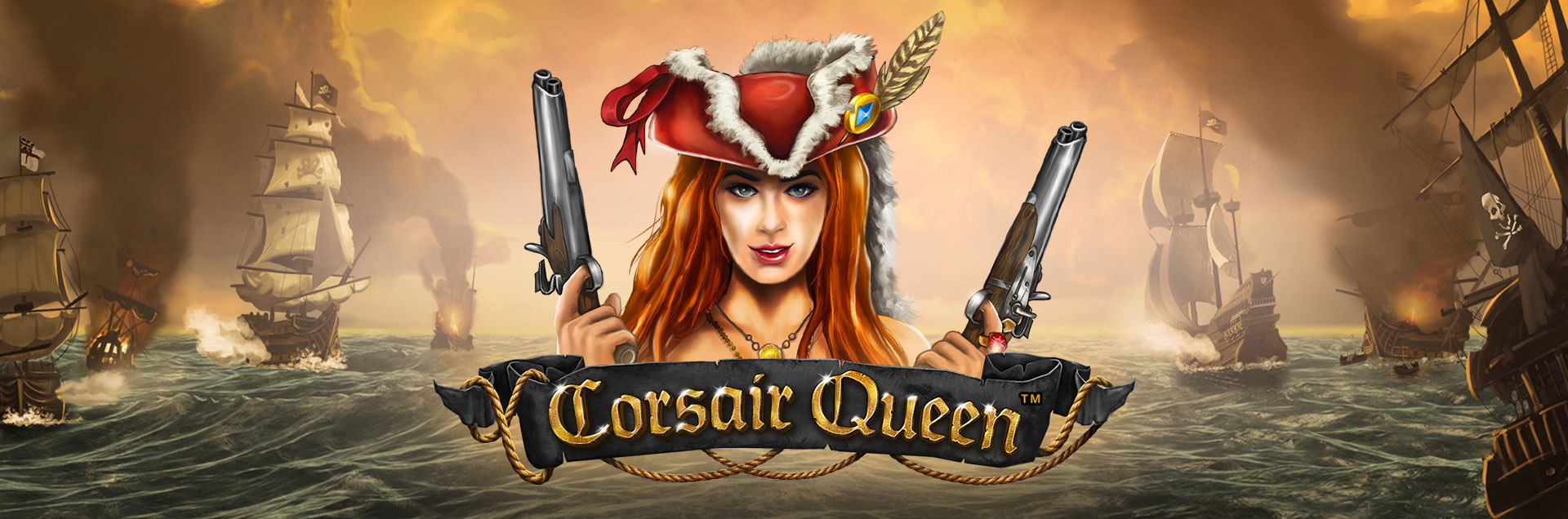 Corsair Queen header games logotype