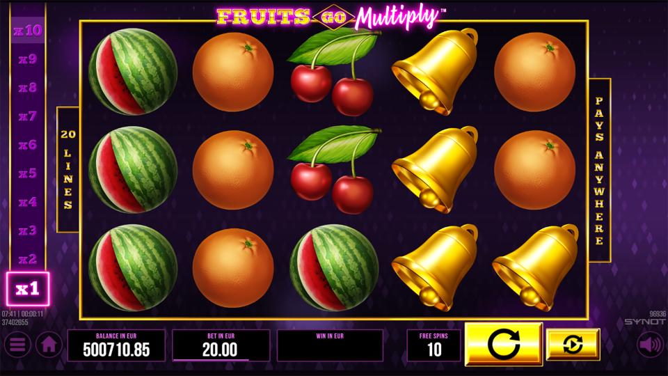 Fruits Go Multiply reels FS