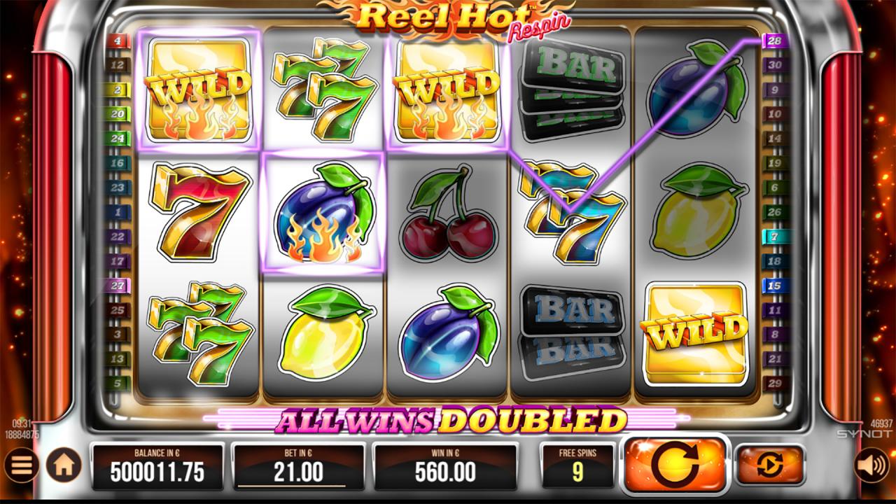 Reel Hot Respin free spins reels