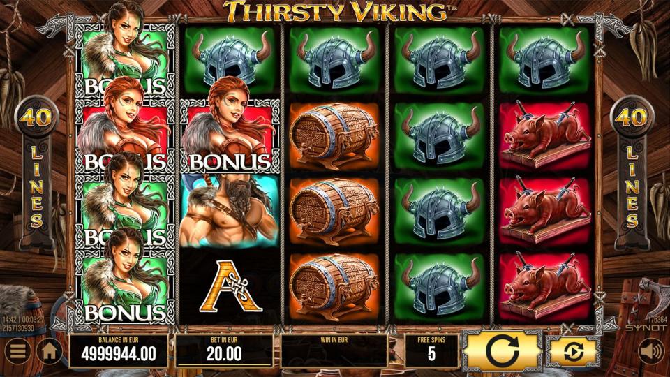 Thirsty Viking reels FS