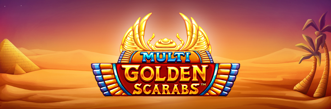 Multi Golden Scarabs header news banner